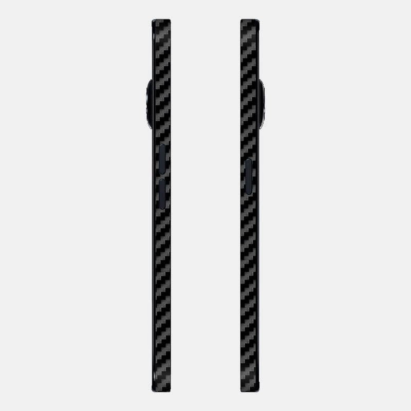 Carbon Fibre black Glass Back