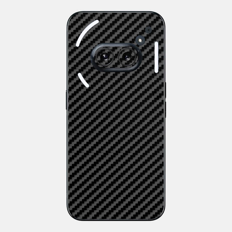 Carbon Fibre black Glass Back