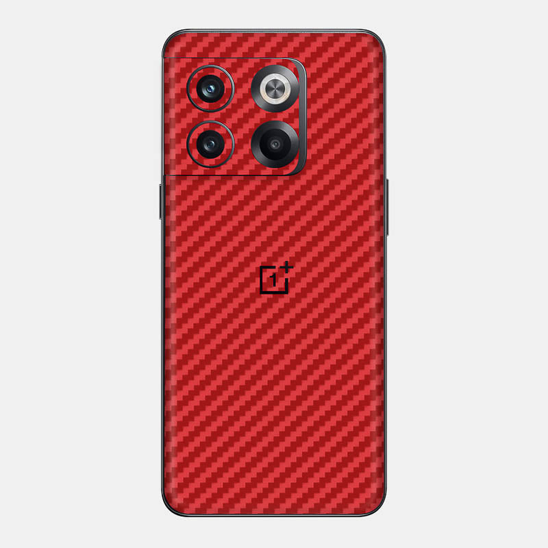 Carbon Fibre Red Glass Back