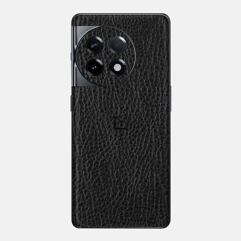 Black Leather Glass Back