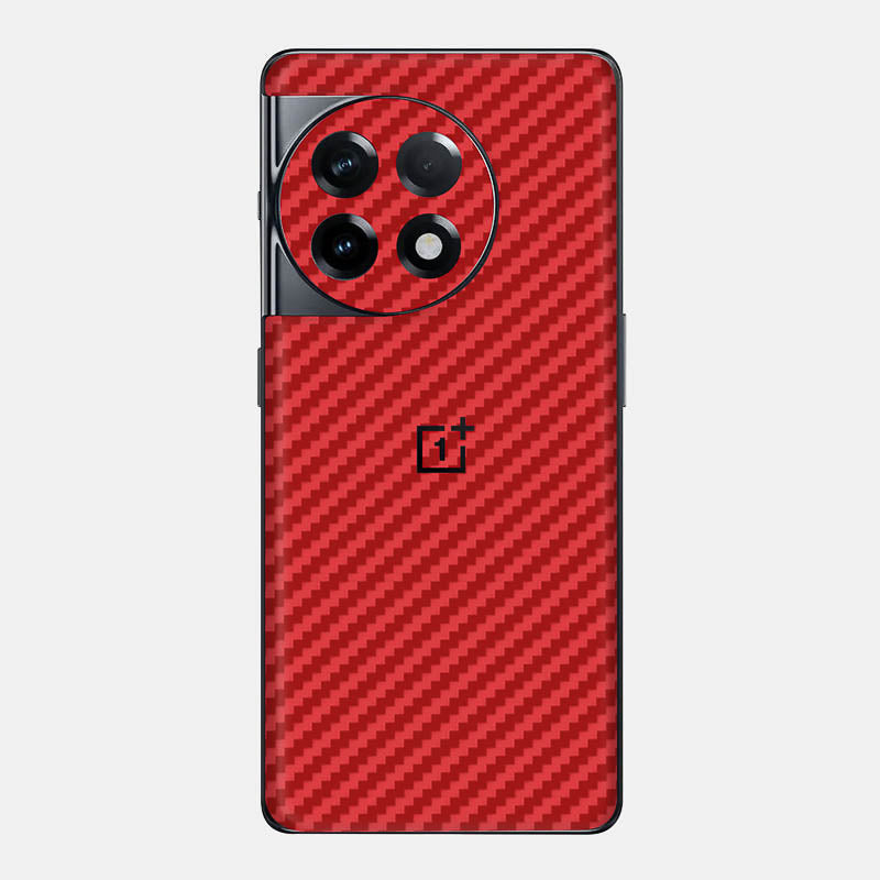 Carbon Fibre Red Glass Back