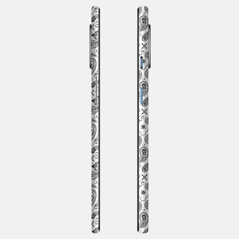 White Paisley Full Back