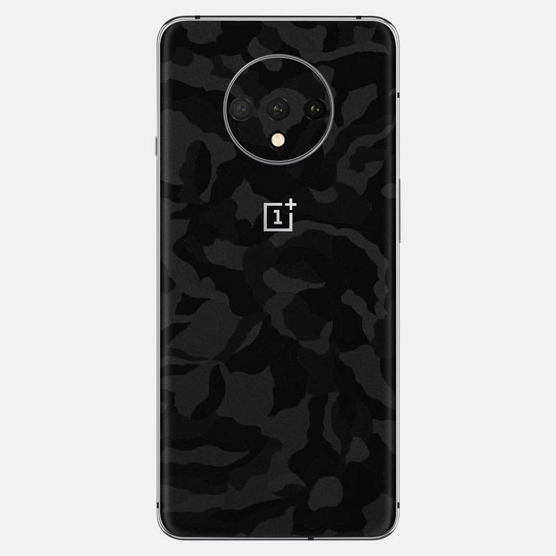 Black Camo Glass Back