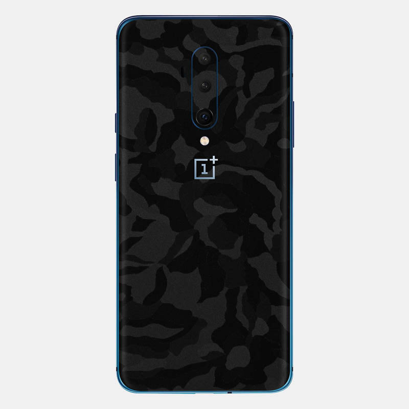 Black Camo Glass Back
