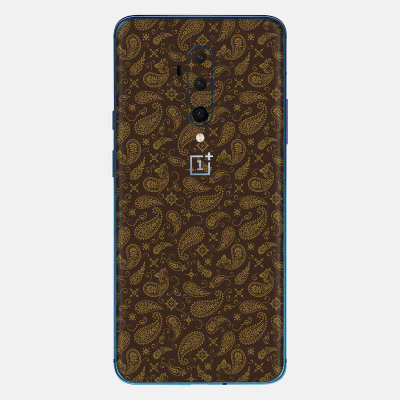 Brown Paisley Glass Back