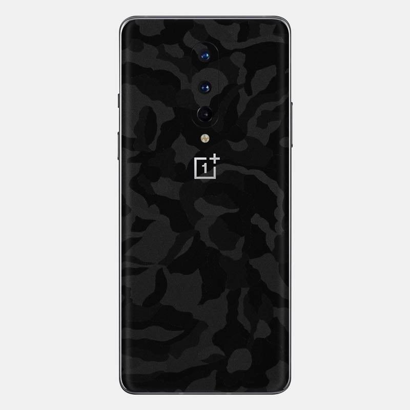 Black Camo Glass Back