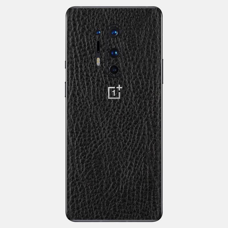 Black Leather Glass Back