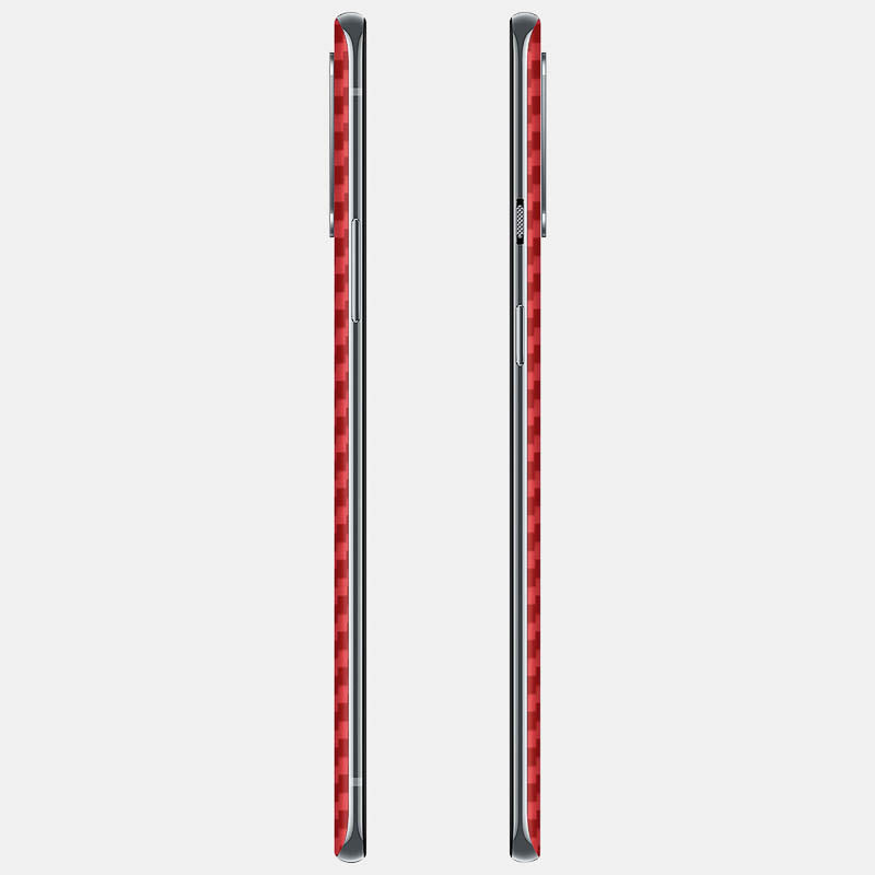 Carbon Fibre Red Glass Back