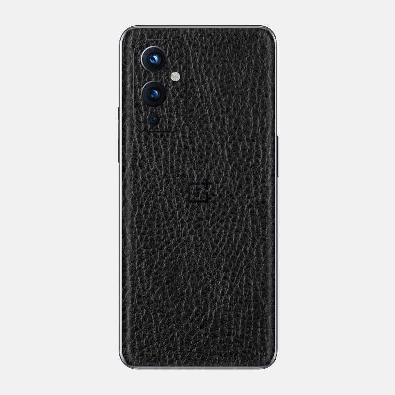 Black Leather Glass Back