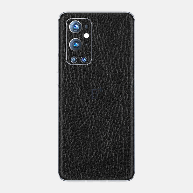 Black Leather Glass Back