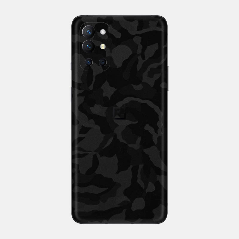 Black Camo Glass Back