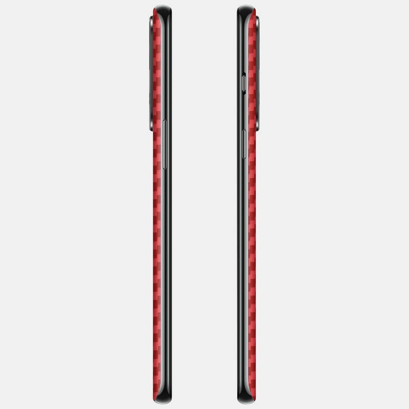 Carbon Fibre Red Glass Back