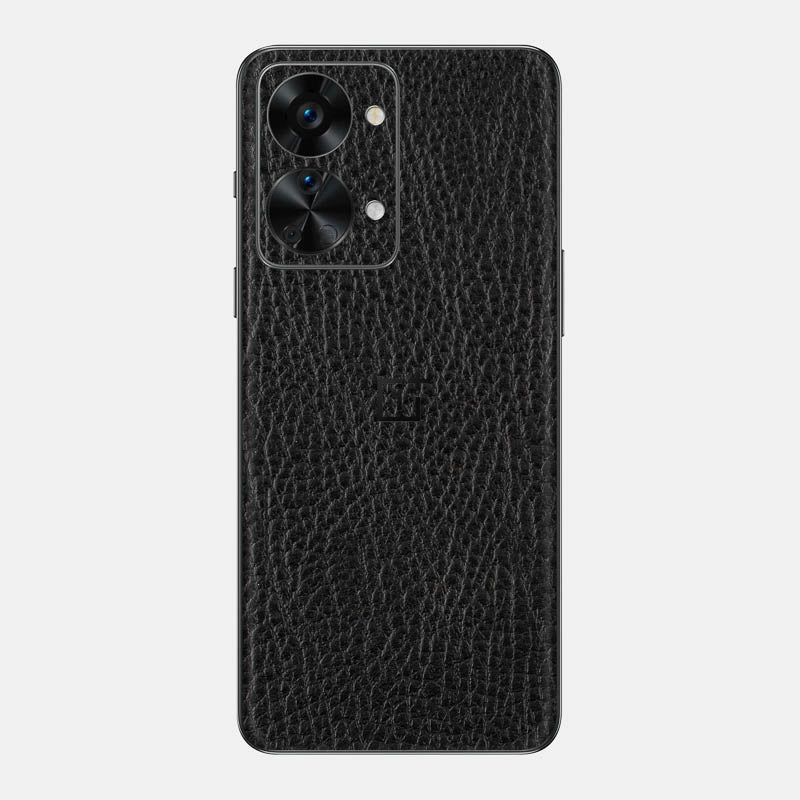 Black Leather Glass Back