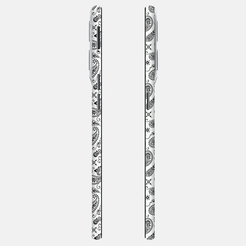 White Paisley Full Back