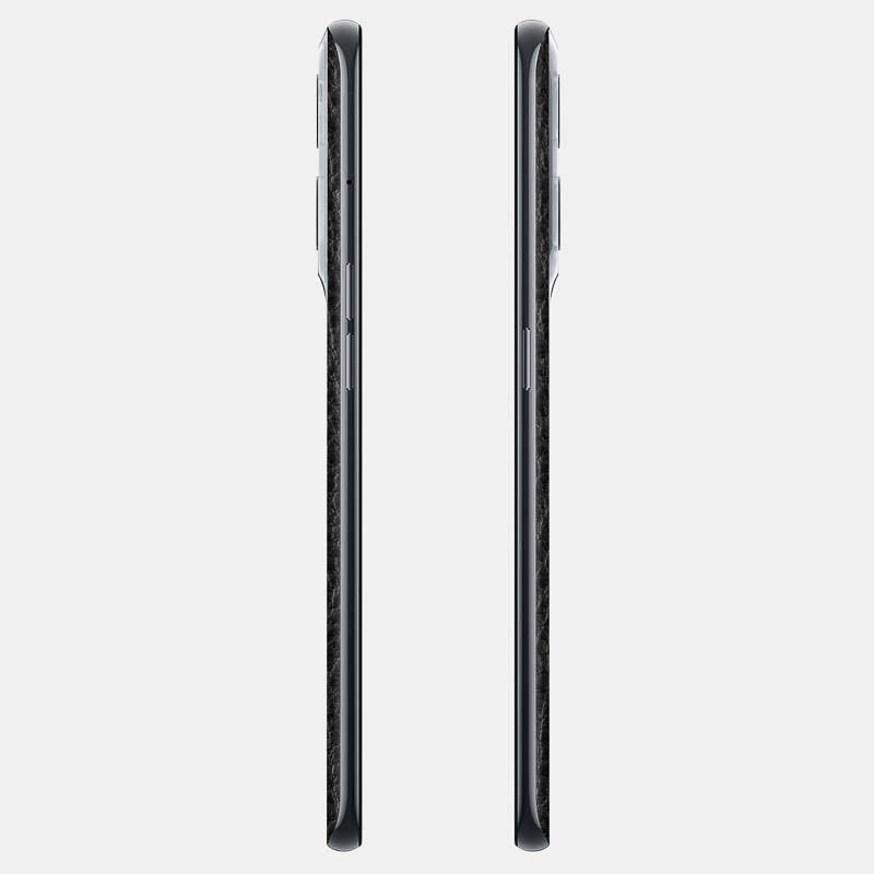 Black Leather Glass Back