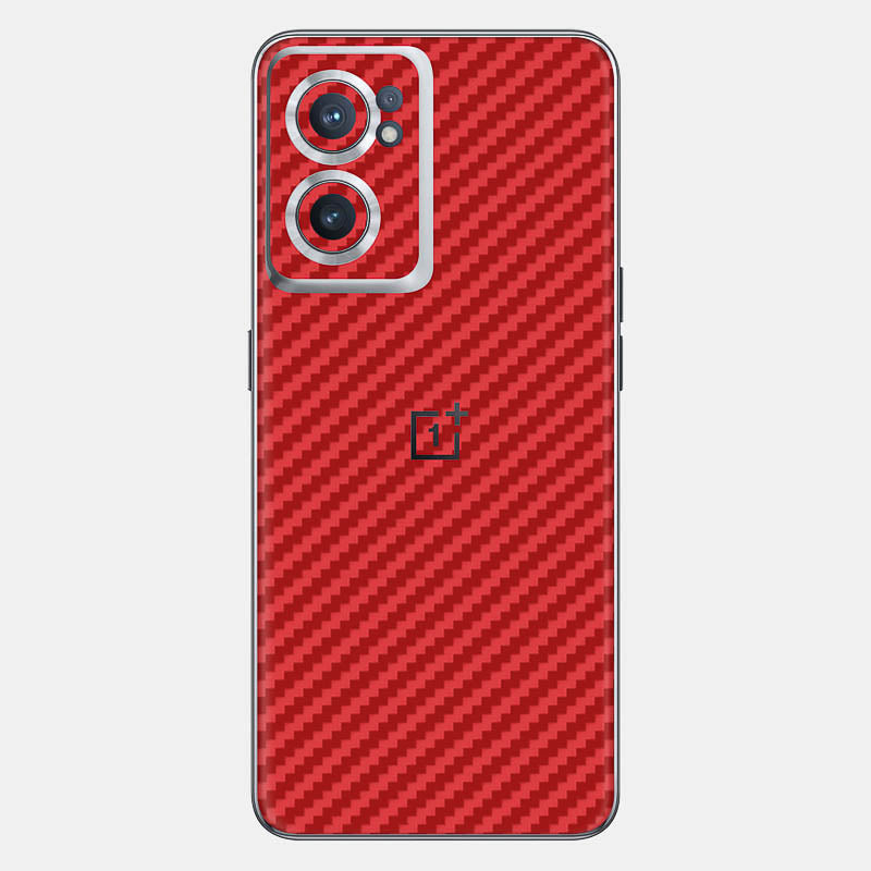Carbon Fibre Red Glass Back