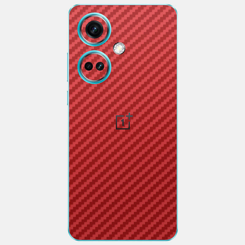 Carbon Fibre Red Glass Back