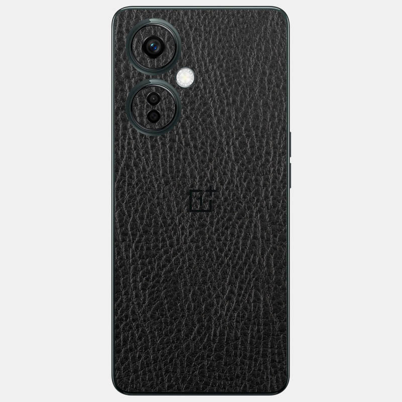 Black Leather Glass Back