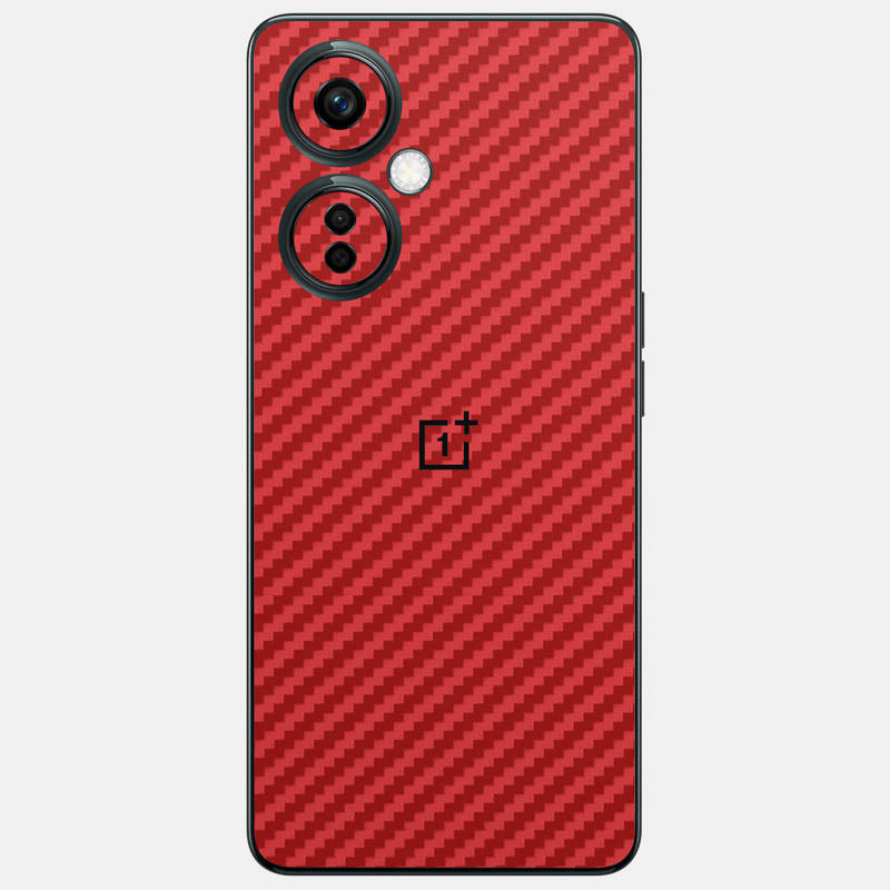 Carbon Fibre Red Glass Back