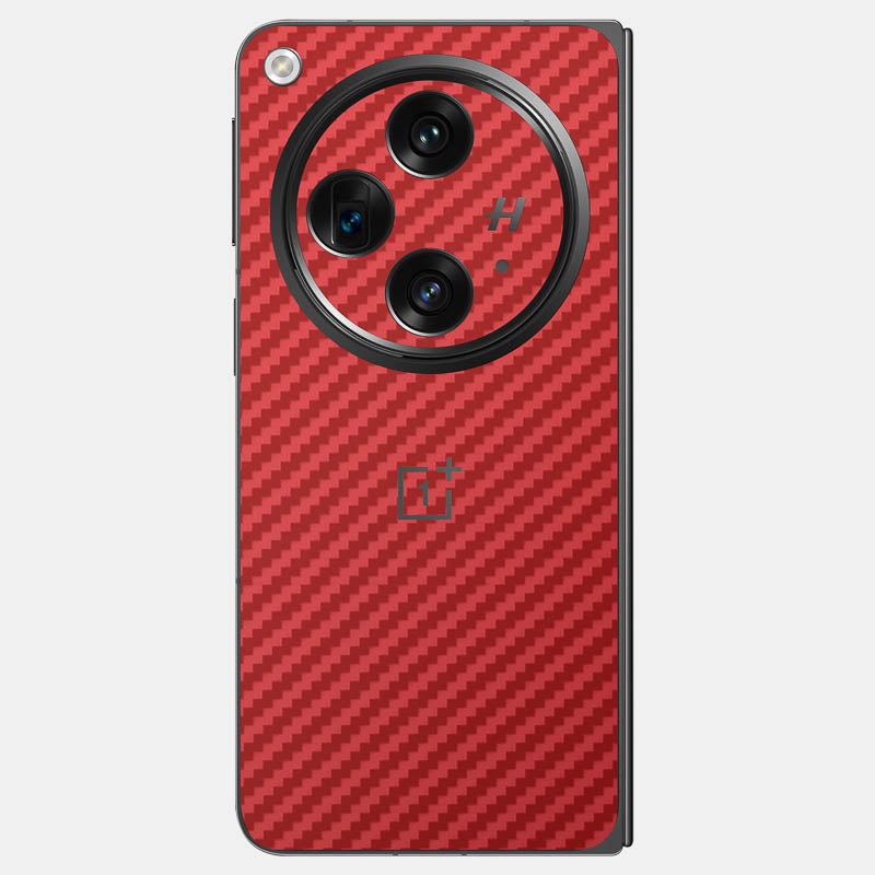 Carbon Fibre Red Glass Back