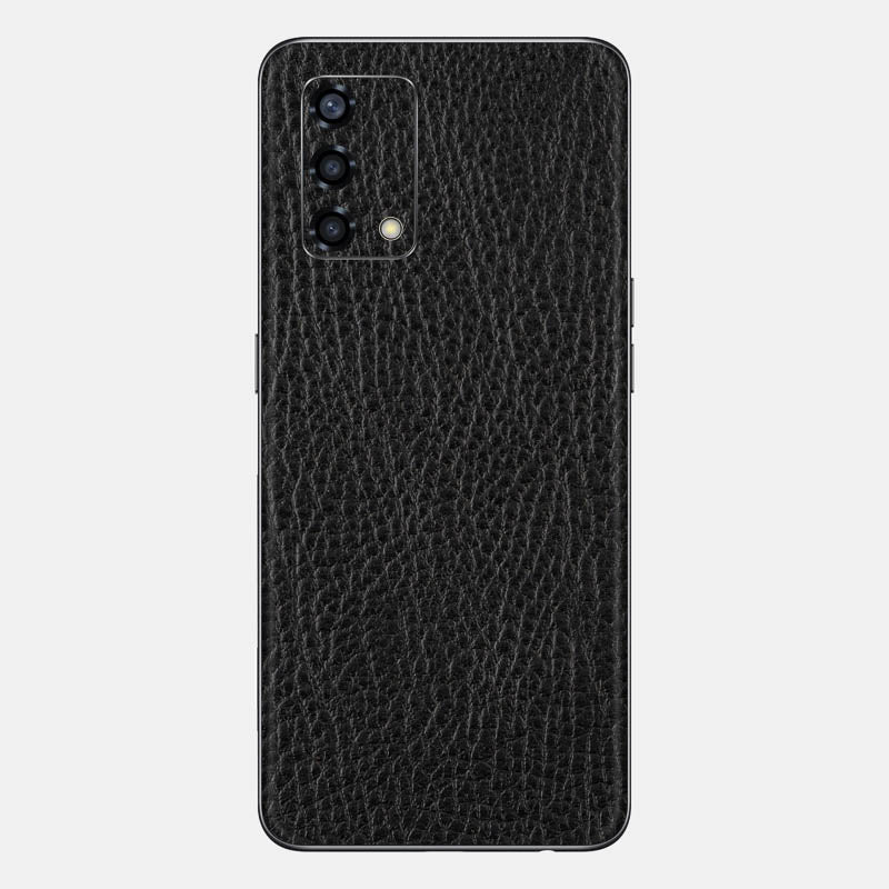 Black Leather Glass Back