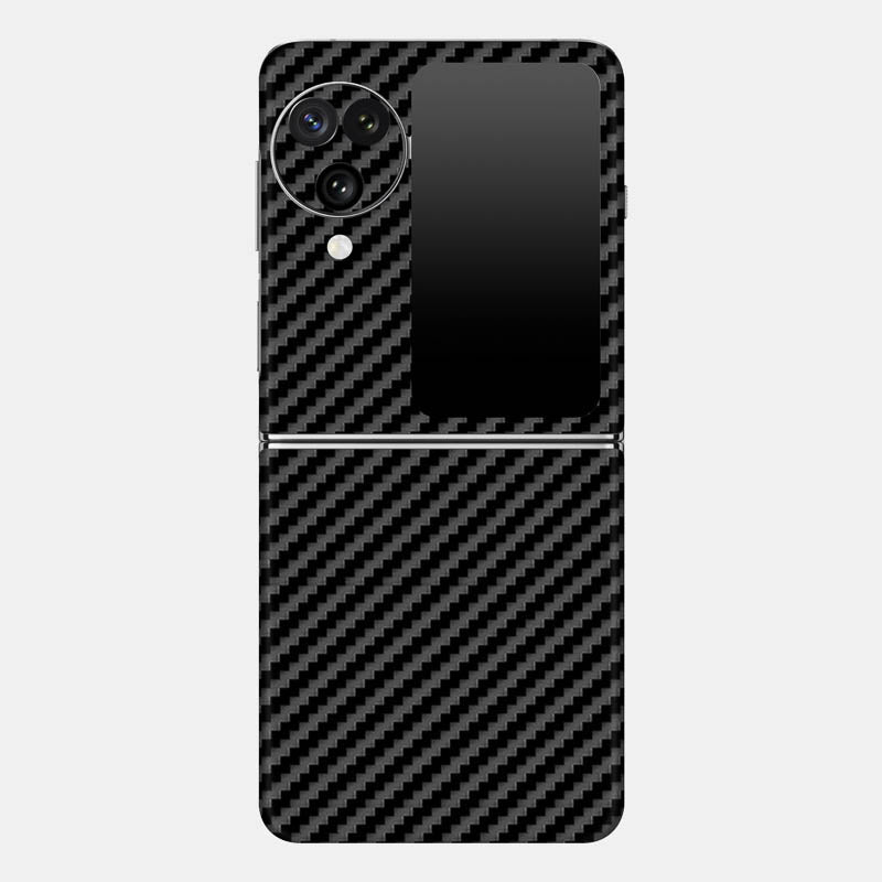 Carbon Fibre Black Glass Back