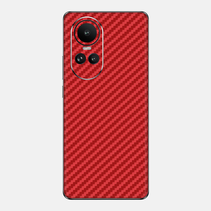 Carbon Fibre Red Glass Back
