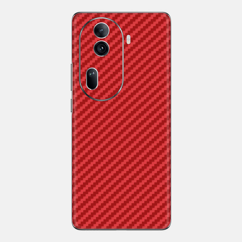 Carbon Fibre Red Glass Back