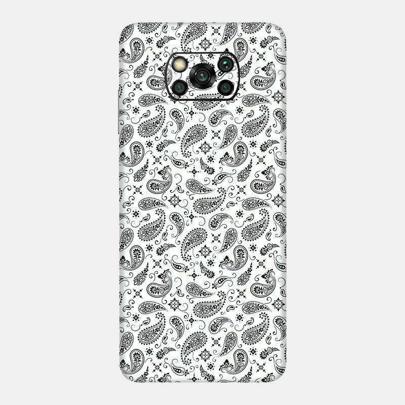 White Paisley Full Back