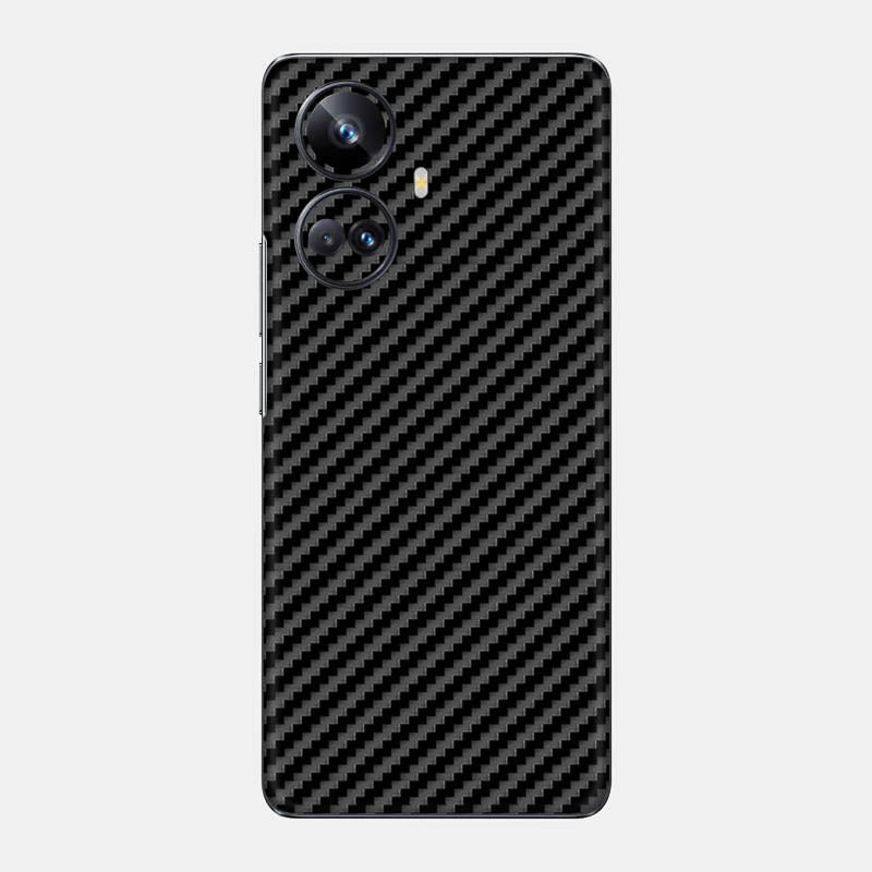 Carbon Fibre black Glass Back