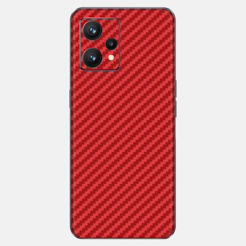 Carbon Fibre Red Glass Back