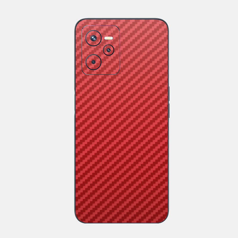 Carbon Fibre Red Glass Back