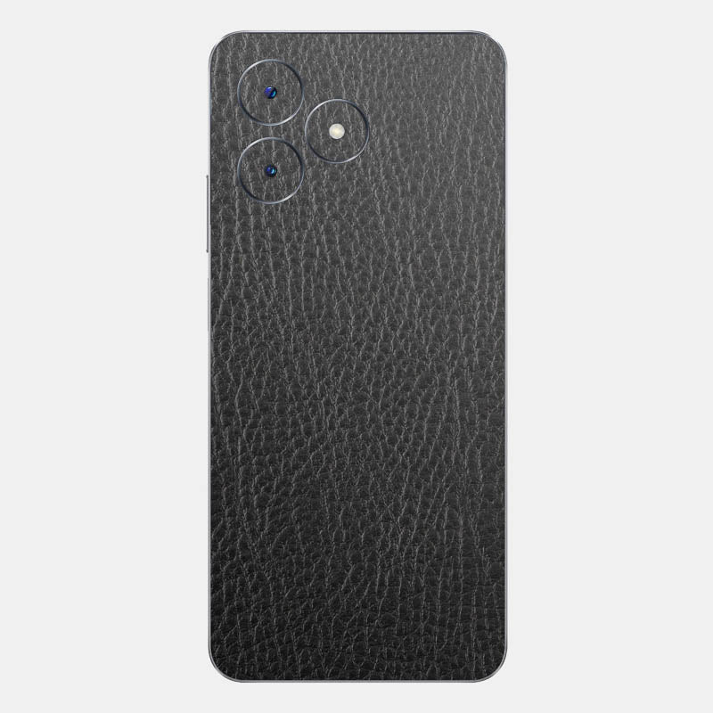Black Leather Glass Back