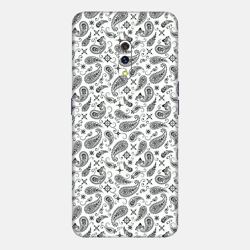 White Paisley Full Back