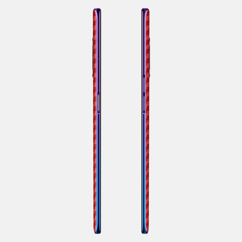 Carbon Fibre Red Glass Back