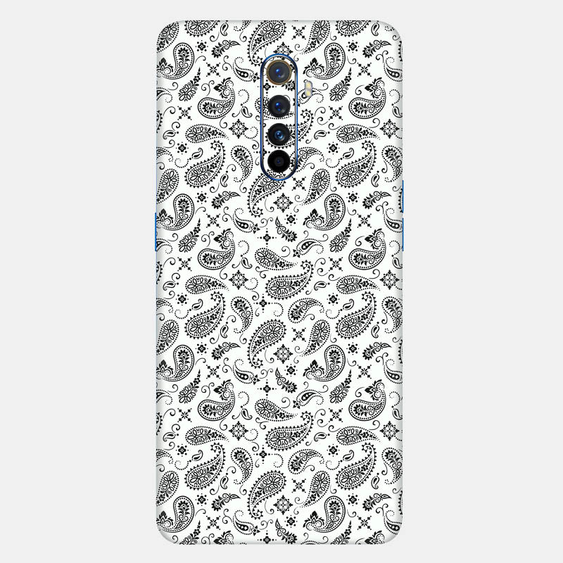 White Paisley Full Back