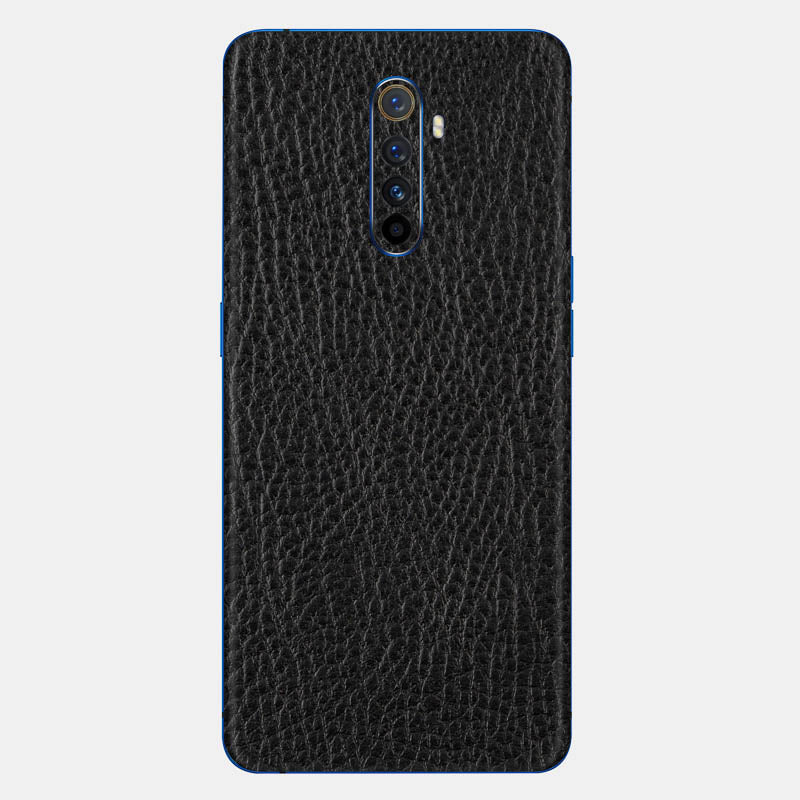 Black Leather Glass Back