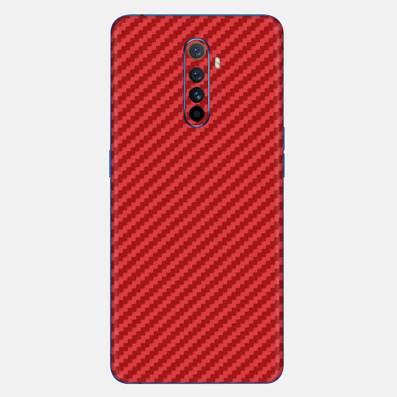 Carbon Fibre Red Glass Back