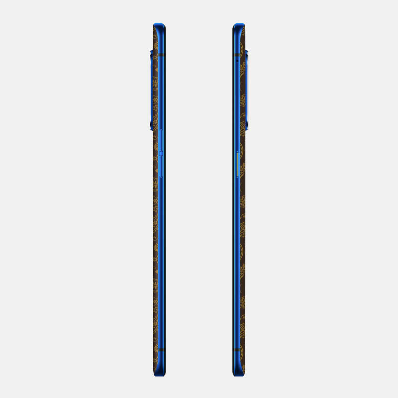 Brown Paisley Glass Back