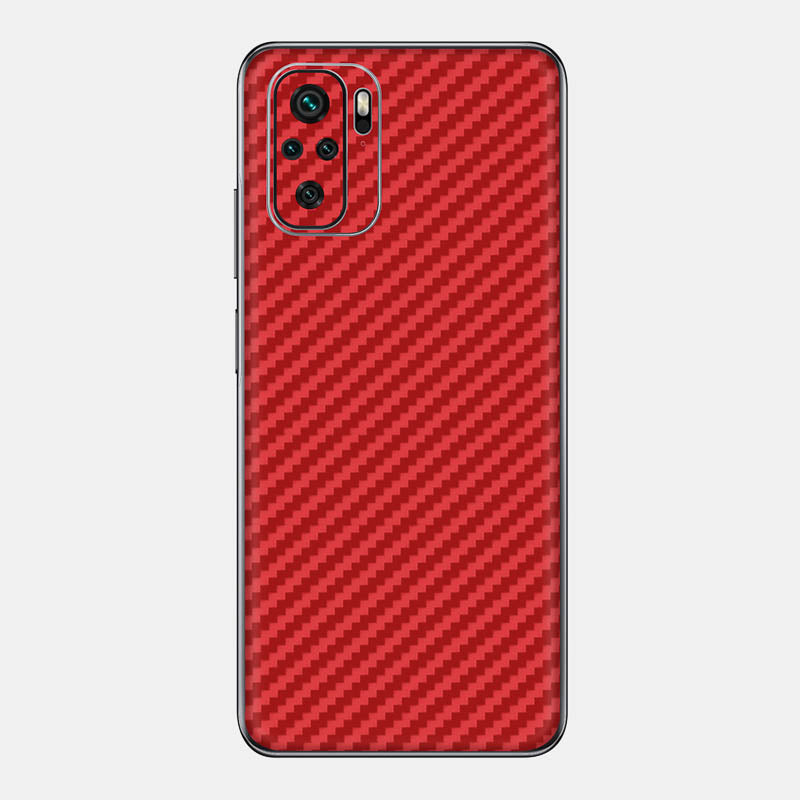 Carbon Fibre Red Glass Back