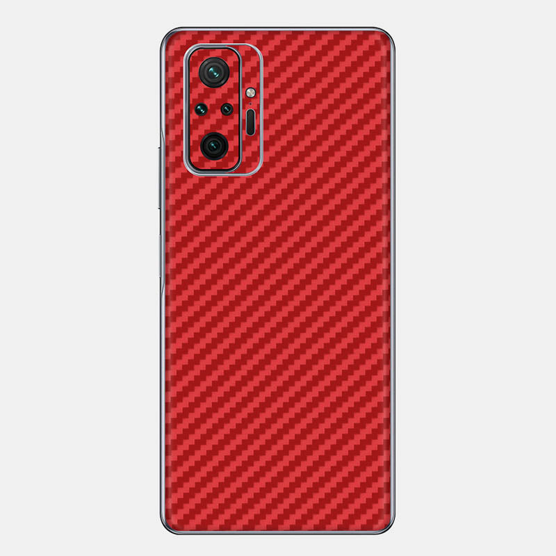 Carbon Fibre Red Glass Back