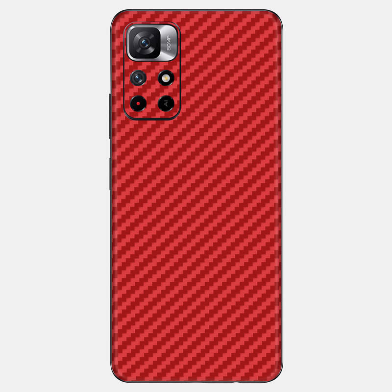Carbon Fibre Red Glass Back