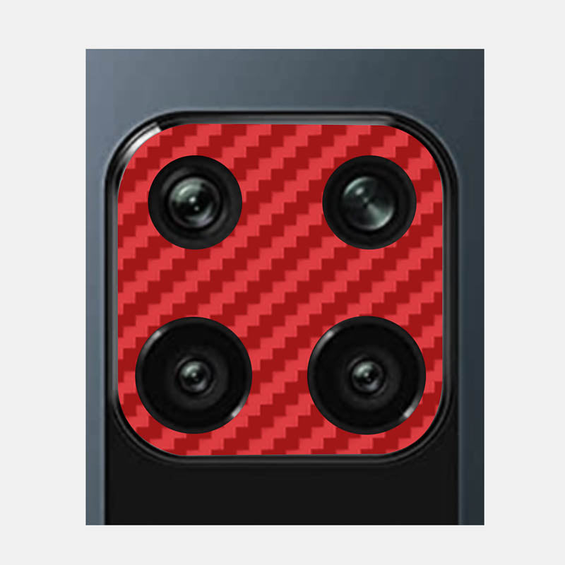 Carbon Fibre Red Pack of 2