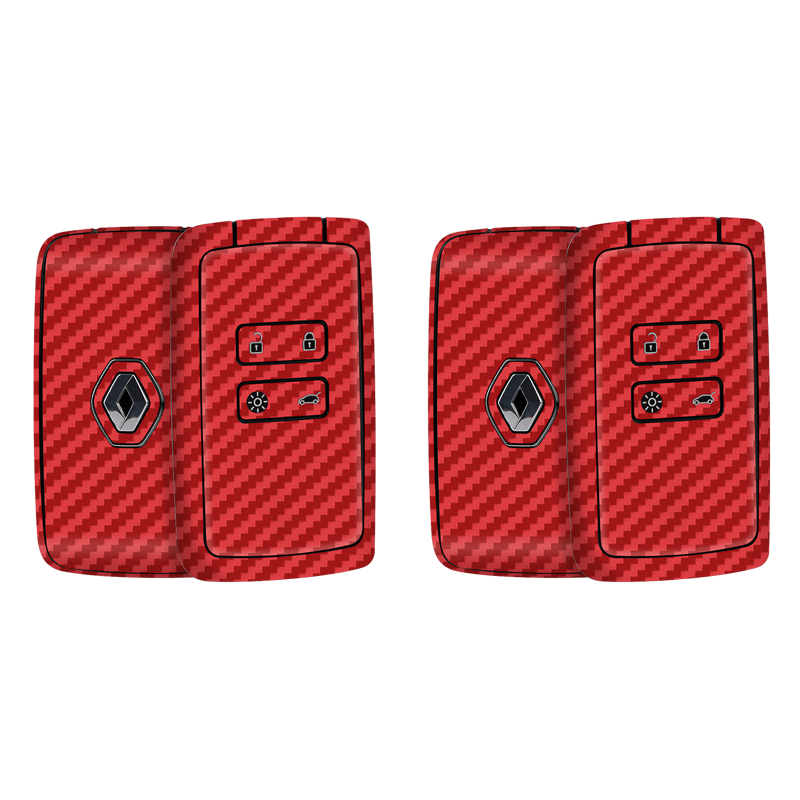 Carbon Fibre Red-Key-1 _ Key-2