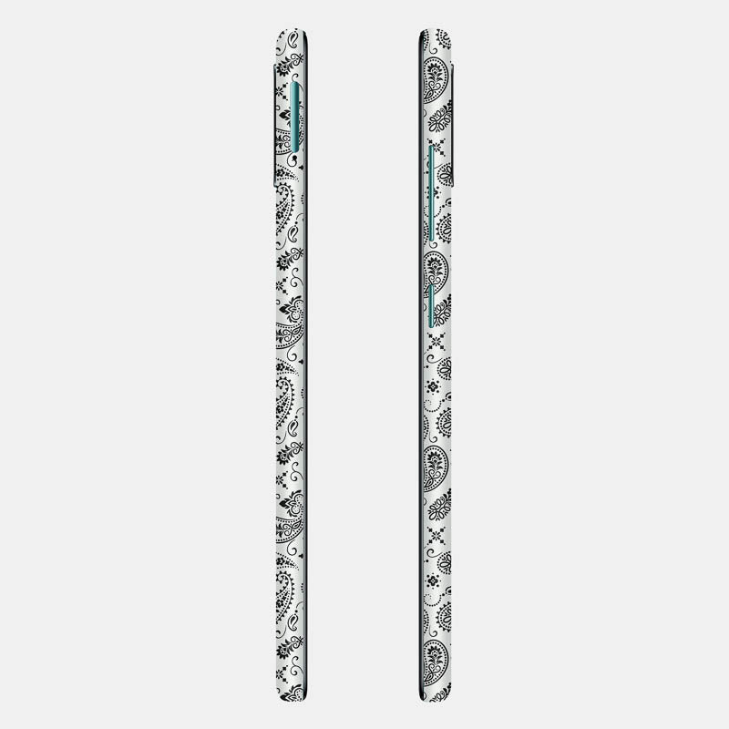 White Paisley Full Back