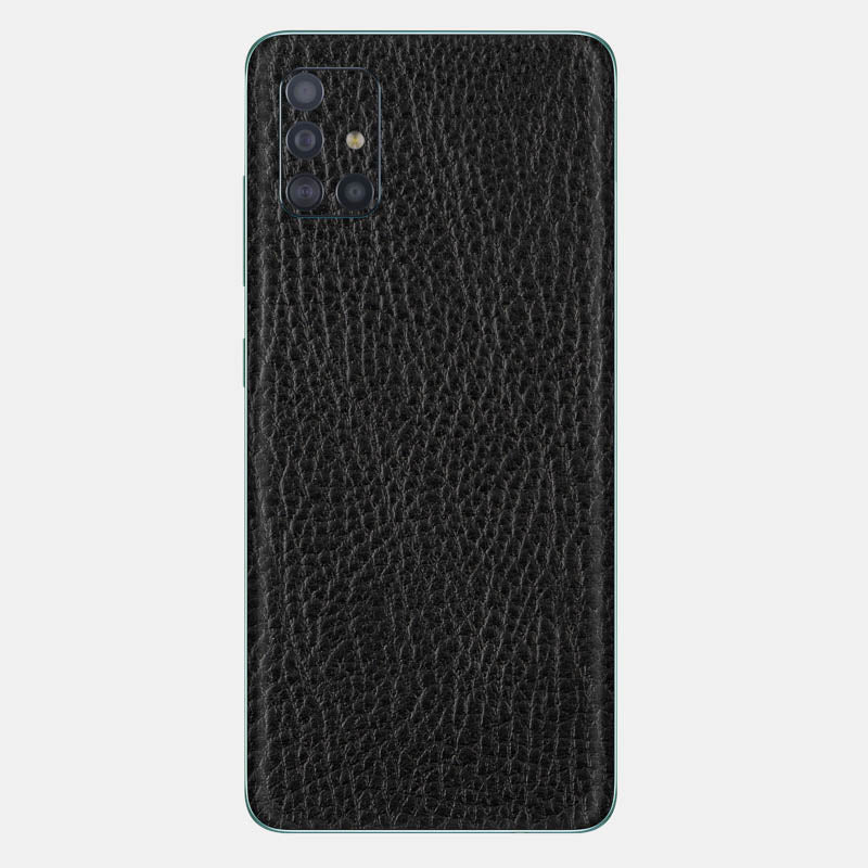 Black Leather Glass Back