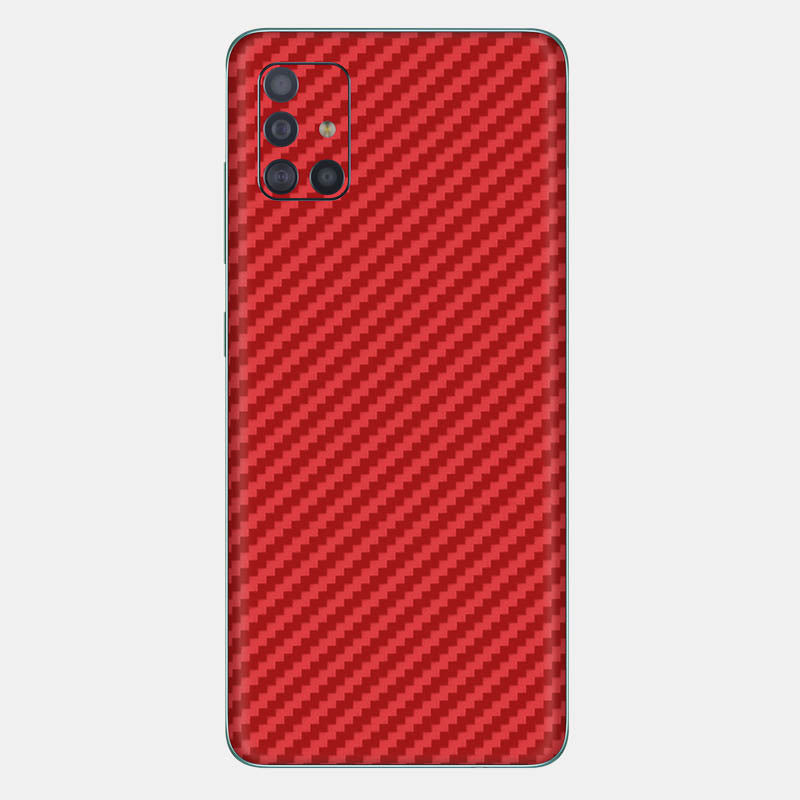 Carbon Fibre Red Glass Back