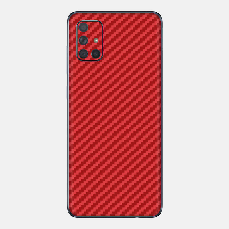 Carbon Fibre Red Glass Back