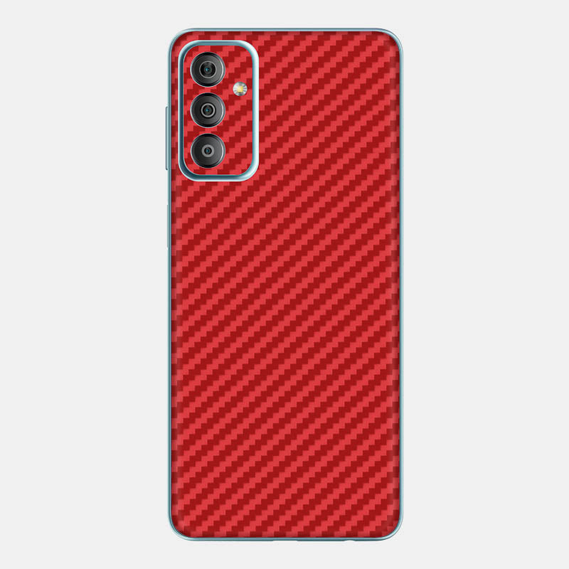 Carbon Fibre Red Glass Back