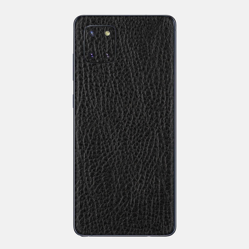 Black Leather Glass Back